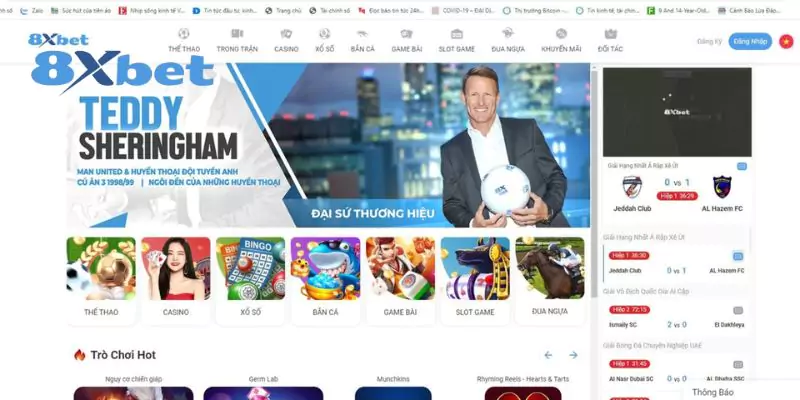 Truy cập vào trang chủ 8xbet chính thống